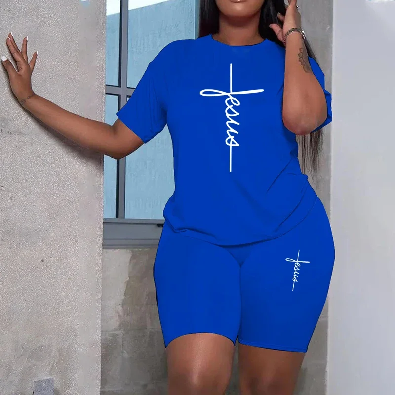 Quality Womens Tracksuit Printing Casual Shorts Set Outdoor Sports Jogging Woman Clothing Summer Daily Fashion T-shirt Outfits
Quality Womens Tracksuit Printing Casual Shorts Set Outdoor Sports Jogging Woman Clothing Summer Daily Fashion T-shirt Outfits