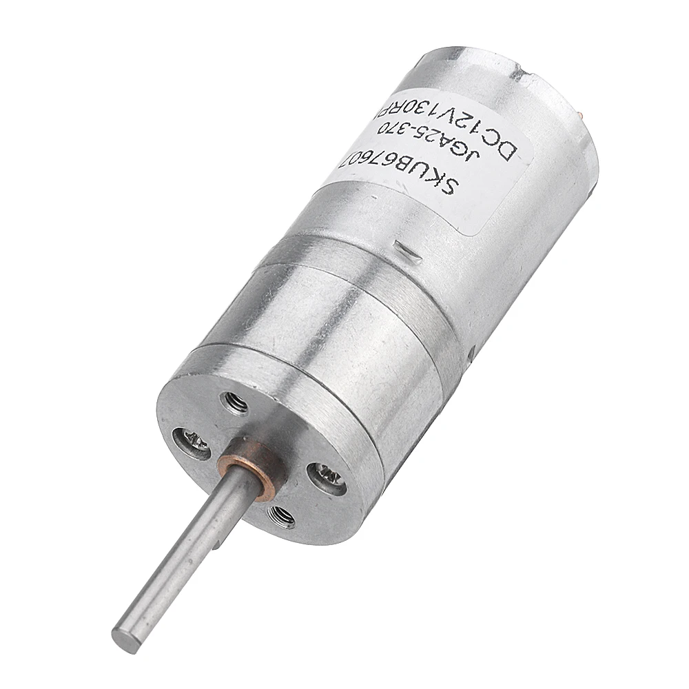 25GA370 DC 12V Micro Gear Reduction Motor 25mm Extended Shaft Gear Motor - 60RPM
25GA370 DC 12V Micro Gear Reduction Motor 25mm Extended Shaft Gear Motor - 60RPM