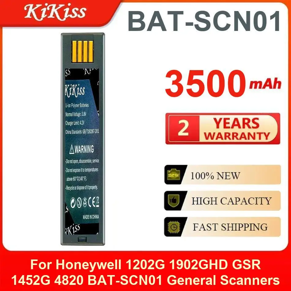 Kikiss Battery For Honeywell 1202G 1902GHD GSR 1452G 4820 BAT-SCN01 General Scanners,BAT-SCN01,3500Mah
Kikiss Battery For Honeywell 1202G 1902GHD GSR 1452G 4820 BAT-SCN01 General Scanners,BAT-SCN01,3500Mah