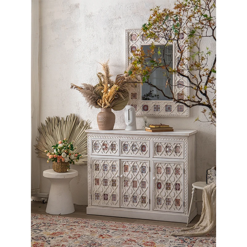 Imitation old veneer home furniture French antique solid wood cabinet with door retro solid wood living room cabinet
Imitation old veneer home furniture French antique solid wood cabinet with door retro solid wood living room cabinet