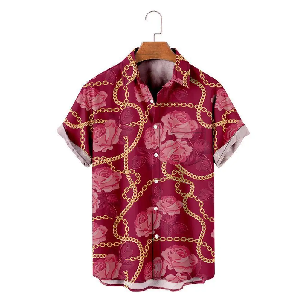 Harajuku Luxury Chain pattern 3D Print Men Single Breasted shirt Casual Women Blouse Short Sleeve Summer Flip collar shirts
Harajuku Luxury Chain pattern 3D Print Men Single Breasted shirt Casual Women Blouse Short Sleeve Summer Flip collar shirts