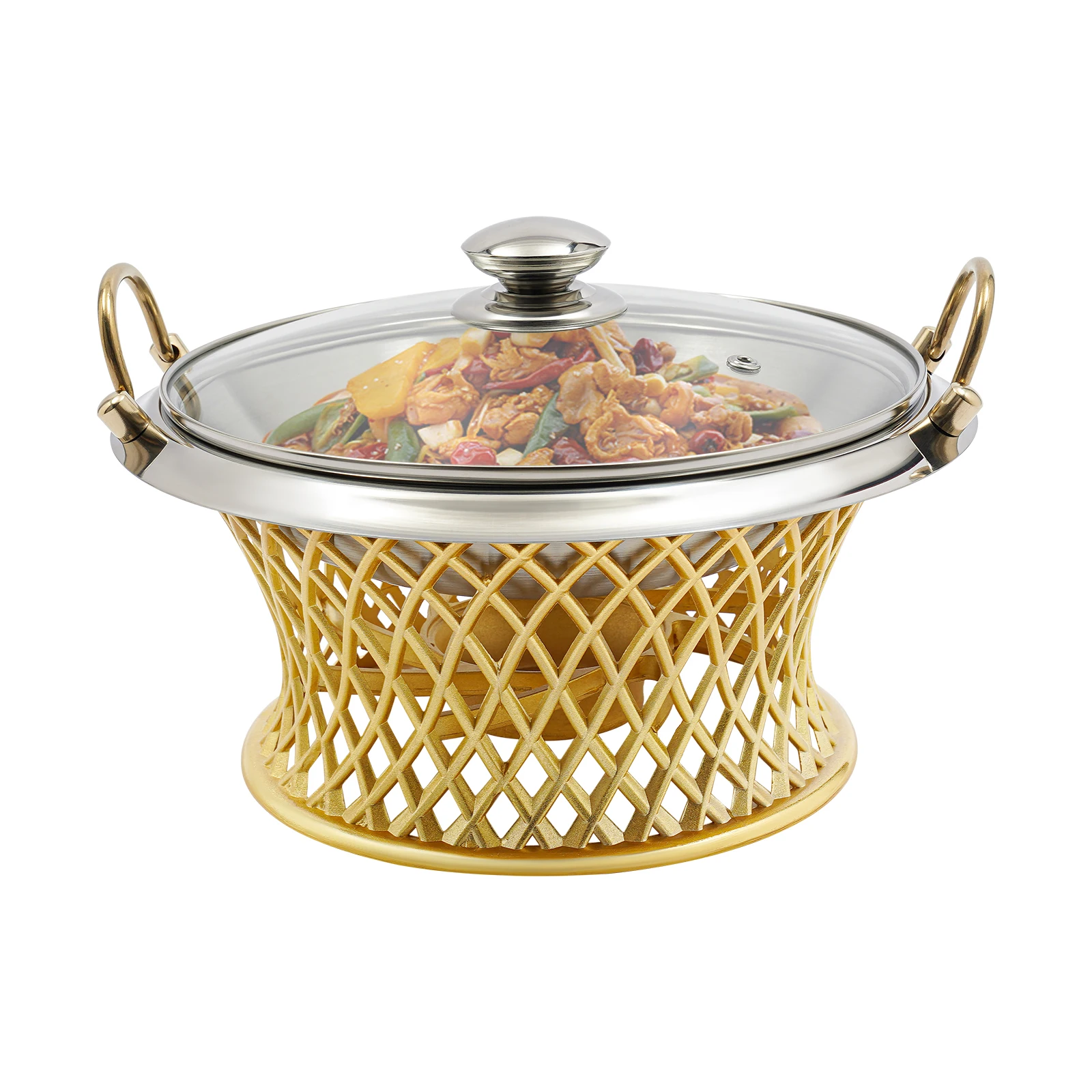 28cm Buffet Chafing Dish, Round Chafing Dish, Chafing Dish with Lid suitable for families, cafeterias
28cm Buffet Chafing Dish, Round Chafing Dish, Chafing Dish with Lid suitable for families, cafeterias