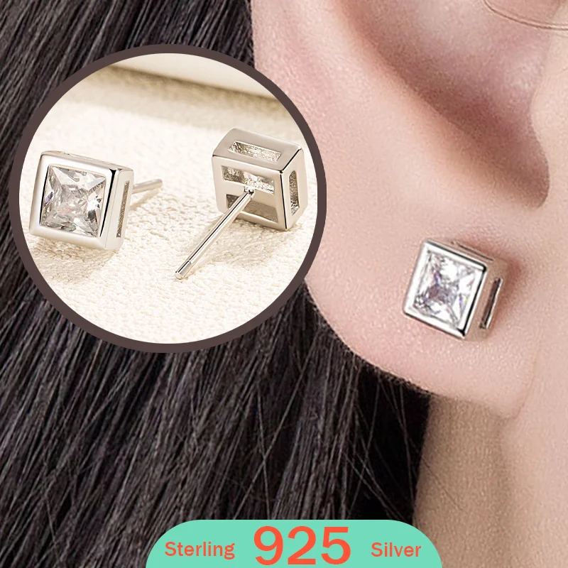Studs earring Princess Cut Clear Cubic Zirconia Stud Earring Fashion Jewellry Women's Stamp 925 Sterling Silver Jewelery 2026
Studs earring Princess Cut Clear Cubic Zirconia Stud Earring Fashion Jewellry Women's Stamp 925 Sterling Silver Jewelery 2026