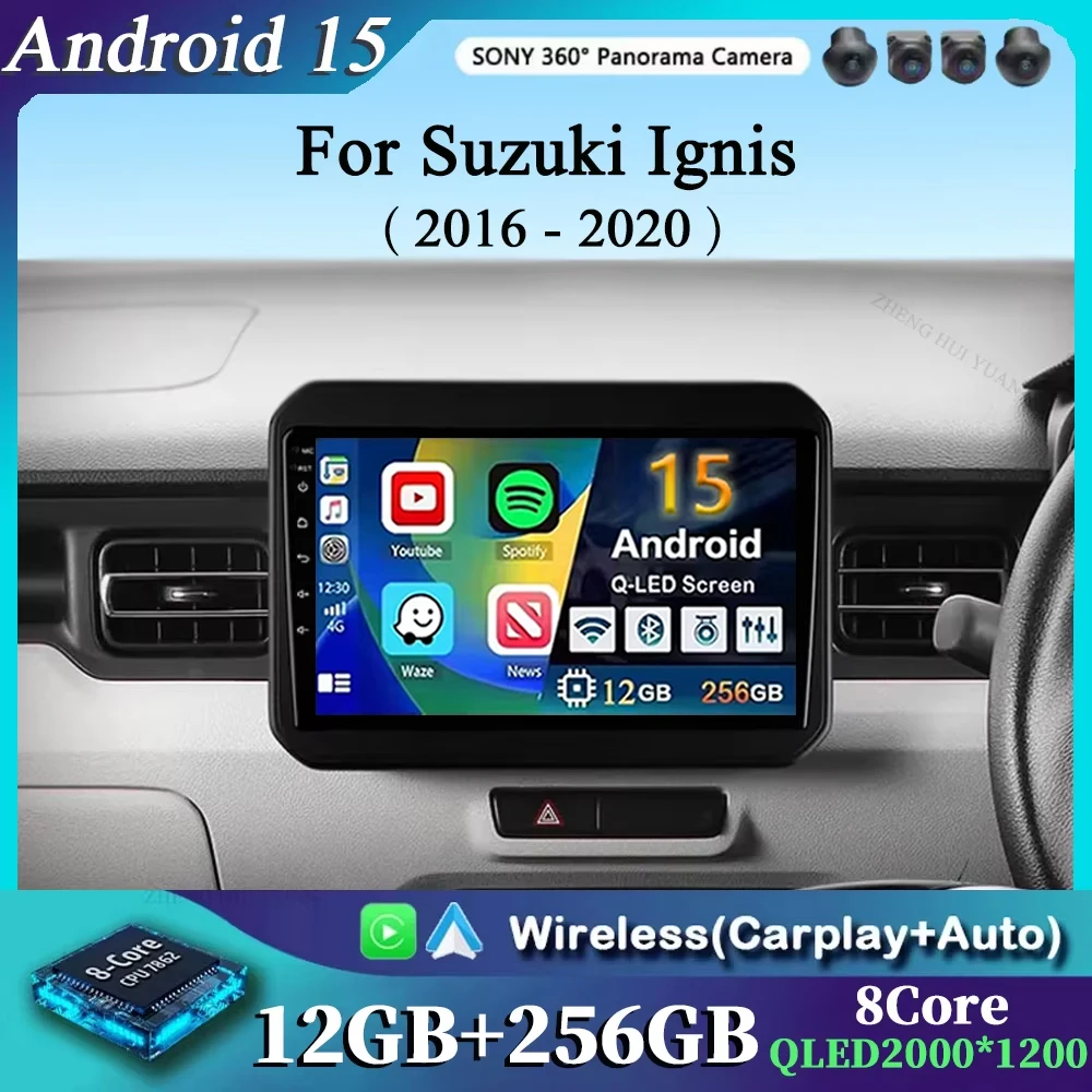 Для Suzuki Ignis 2016-2020 2K 12 + 256 QLED Android 15 CarPlay Автомобильный радиоприемник Мультимедийный видеоплеер GPS стерео головное устройство 4G WIFI
Для Suzuki Ignis 2016-2020 2K 12 + 256 QLED Android 15 CarPlay Автомобильный радиоприемник Мультимедийный видеоплеер GPS стерео головное устройство 4G WIFI