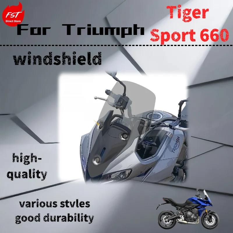 Модификация переднего ветрового стекла для Triumph Tiger Sport 660, увеличенная высота и прозрачность, детали для тюнинга мотоциклов
Модификация переднего ветрового стекла для Triumph Tiger Sport 660, увеличенная высота и прозрачность, детали для тюнинга мотоциклов