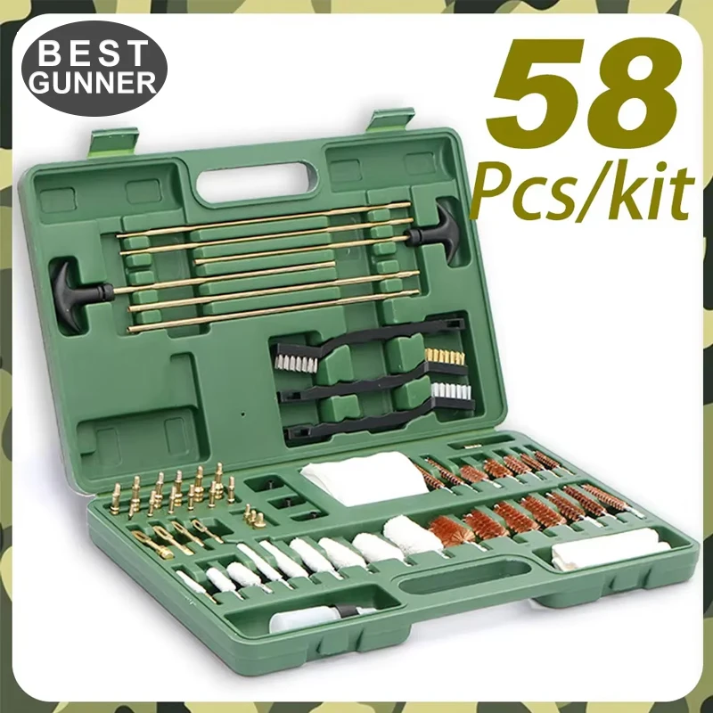 Tactical Universal Gun Cleaning Kit with Oil Can Rifle Pistol Cleaner Brush Professional Hunting Handgun Firearm Cleaner Tool
Tactical Universal Gun Cleaning Kit with Oil Can Rifle Pistol Cleaner Brush Professional Hunting Handgun Firearm Cleaner Tool