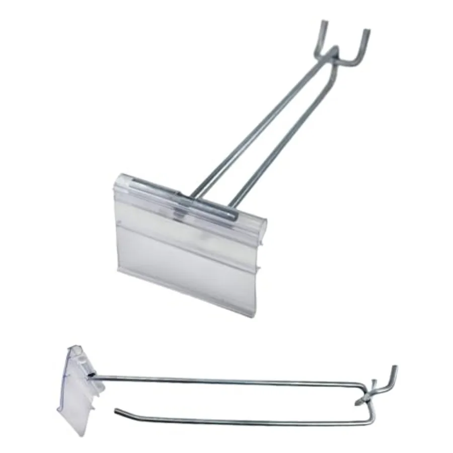 100 Pack 8" Flip Scan™ USA Made Retail Display Metal Peg Board Hooks W/Label Holder FSAWL8
100 Pack 8" Flip Scan™ USA Made Retail Display Metal Peg Board Hooks W/Label Holder FSAWL8
