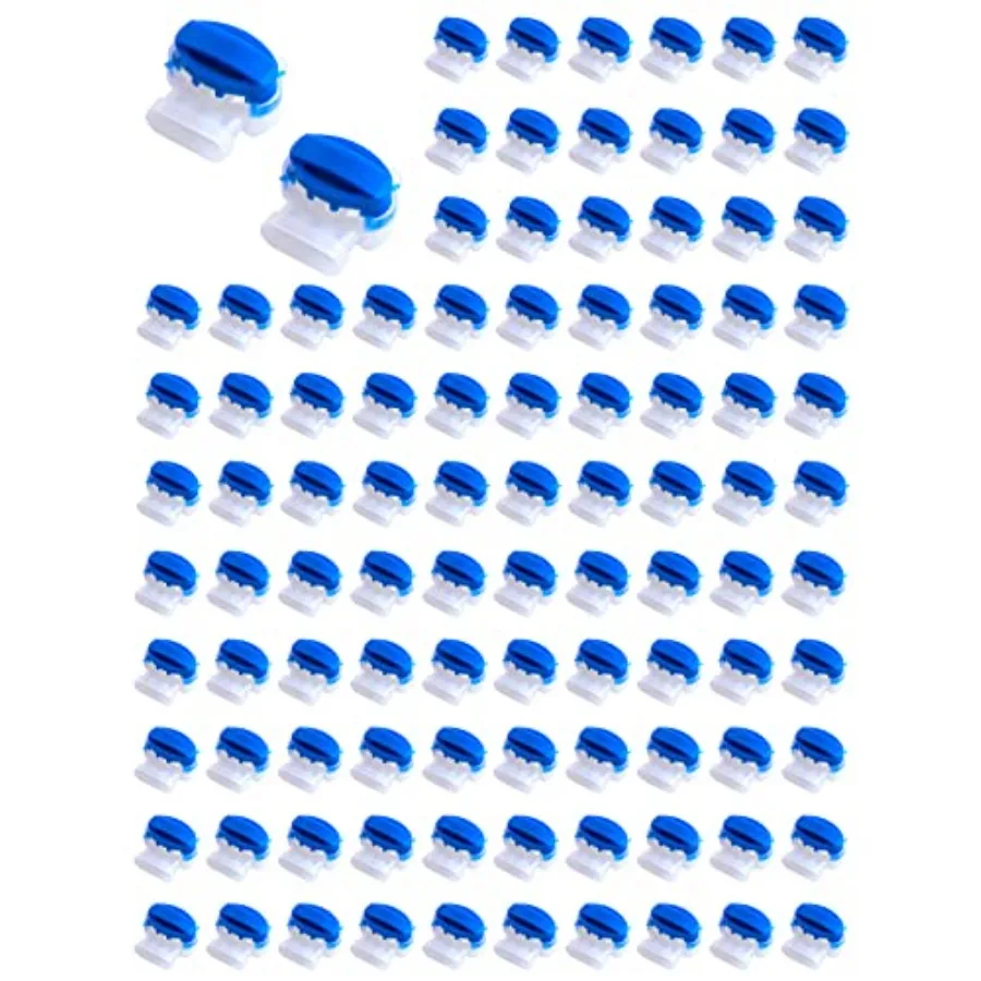 100 Pack 3 Wire Connectors Electrical IDC 314-BOX Pigtail Connectors for 22-14 AWG Cables
100 Pack 3 Wire Connectors Electrical IDC 314-BOX Pigtail Connectors for 22-14 AWG Cables