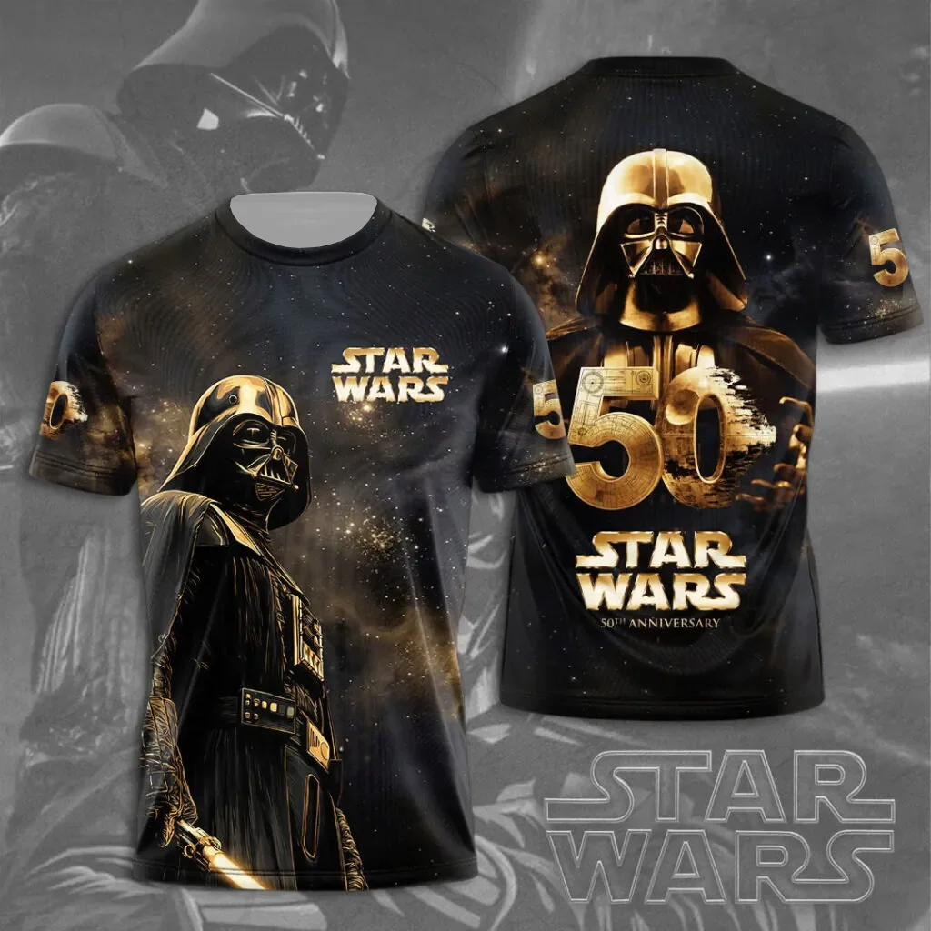 Hot Toys Darth Vader 50th Anniversary Star Wars Fans All Over Print Adult Kids Casual T-Shirt Summer Breathable Quick-drying Top
Hot Toys Darth Vader 50th Anniversary Star Wars Fans All Over Print Adult Kids Casual T-Shirt Summer Breathable Quick-drying Top