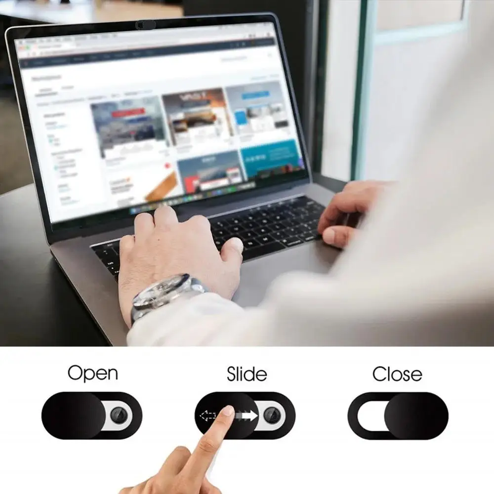 0.03 inch Ultra Thin Laptop Camera Cover for iPhone iPad MacBook Pro Computer PLR Phone Anti-spy Privacy Lens Blocker Slider
0.03 inch Ultra Thin Laptop Camera Cover for iPhone iPad MacBook Pro Computer PLR Phone Anti-spy Privacy Lens Blocker Slider