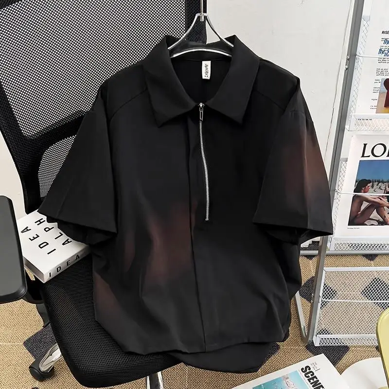 Summer Thin f Zip ort Sve Ice Silk irt Men's Casual High-End Feeling Japanese Hong Sle Haome Inner Wear
Summer Thin f Zip ort Sve Ice Silk irt Men's Casual High-End Feeling Japanese Hong Sle Haome Inner Wear