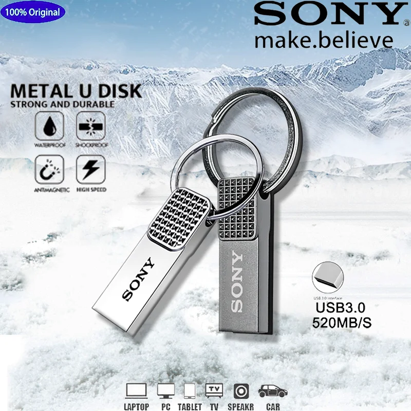 SONY High Speed USB 3.0 Flash Drive 2TB 1TB Waterproof Memory Stick 128GB 256GB 64GB Pen Drive for Computer Storage
SONY High Speed USB 3.0 Flash Drive 2TB 1TB Waterproof Memory Stick 128GB 256GB 64GB Pen Drive for Computer Storage