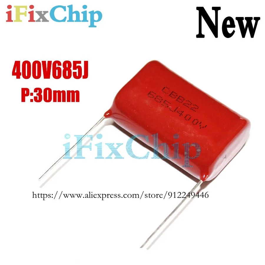 5 шт. 400V685J 685J 400 В 6,8 мкФ шаг 30 мм 685J400V CBB полипропиленовый пленочный конденсатор
5 шт. 400V685J 685J 400 В 6,8 мкФ шаг 30 мм 685J400V CBB полипропиленовый пленочный конденсатор