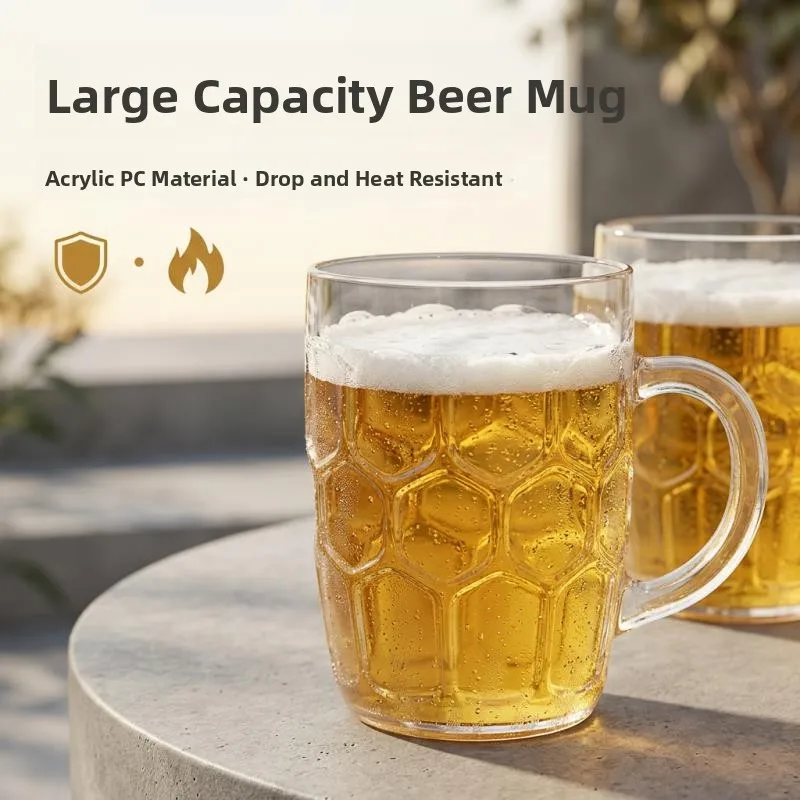Acrylic Plastic Beer Glasses Thickened Shatterproof Commercial Bar Beer Cups High Aesthetic Value Cold Drink Cups Home Use
Acrylic Plastic Beer Glasses Thickened Shatterproof Commercial Bar Beer Cups High Aesthetic Value Cold Drink Cups Home Use