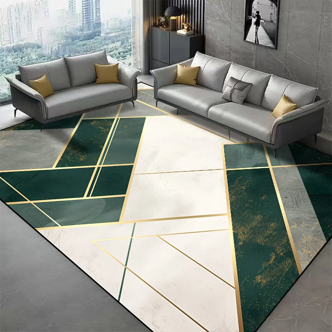 VIKAMA Modern Simple Living Room Rugs Non-slip Household Mat Washable Bedroom Decor Bedside Carpet Large Size Floor Mats
VIKAMA Modern Simple Living Room Rugs Non-slip Household Mat Washable Bedroom Decor Bedside Carpet Large Size Floor Mats