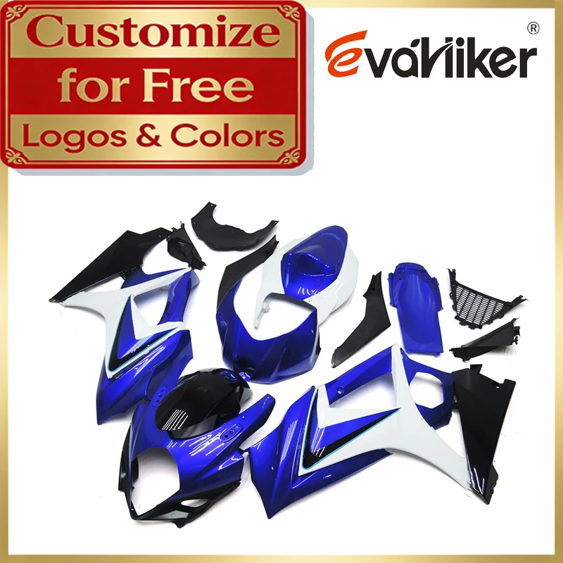 ABS Plastic Fairing Kit For Suzuki GSXR1000 2007 2008 K7 07 08 blue white Motorcycle Injection Fairing Customizable Colors
ABS Plastic Fairing Kit For Suzuki GSXR1000 2007 2008 K7 07 08 blue white Motorcycle Injection Fairing Customizable Colors