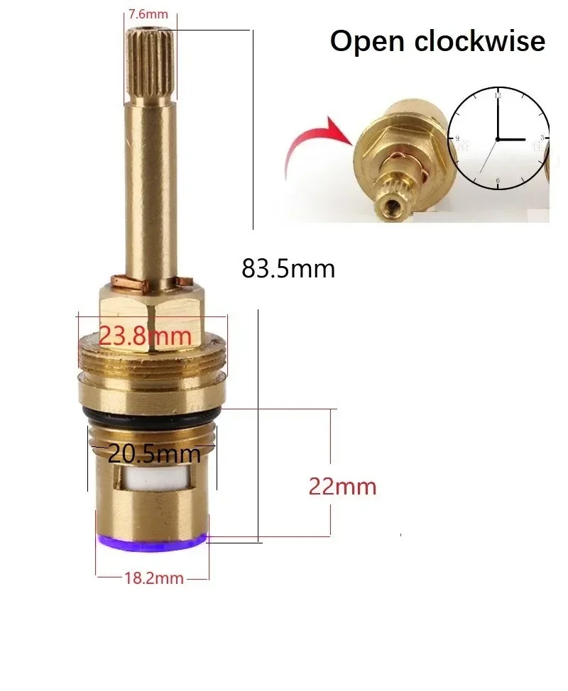 G1/2" Double Thread Brass Faucet Cartridge Quick Opening Valve for Cold Or Hot Water Tap Parts Spool Valve
G1/2" Double Thread Brass Faucet Cartridge Quick Opening Valve for Cold Or Hot Water Tap Parts Spool Valve