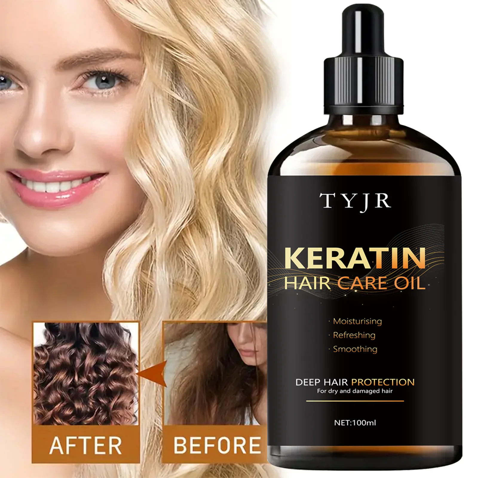 Масляная сыворотка для волос TYJR для кончиков, питательных и восстанавливающих средств для сухих, секущихся кончиков и вьющихся кончиков, легкая формула
Масляная сыворотка для волос TYJR для кончиков, питательных и восстанавливающих средств для сухих, секущихся кончиков и вьющихся кончиков, легкая формула