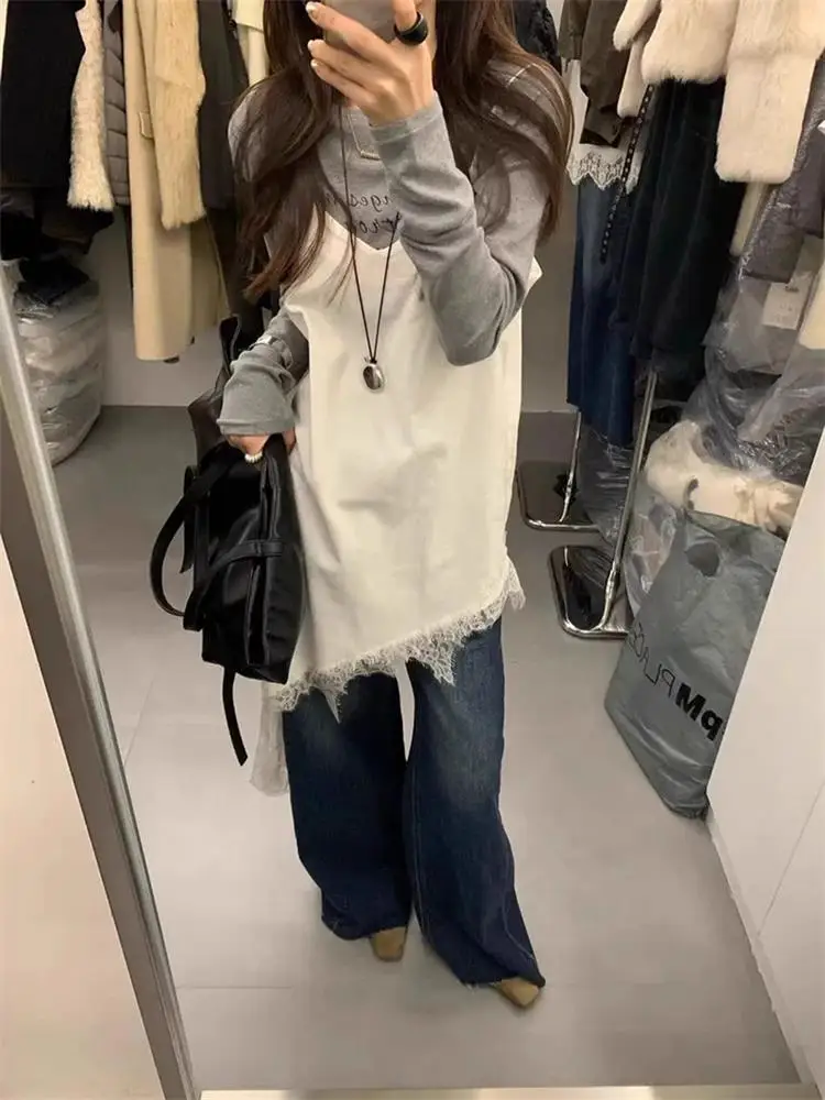 Velvet Lace Trim Asymmetrical V-Neck Women's Vest Strap Dress Dongda Gate Autumn Winter New Style High Waist Commute Style Ca...
Velvet Lace Trim Asymmetrical V-Neck Women's Vest Strap Dress Dongda Gate Autumn Winter New Style High Waist Commute Style Ca...