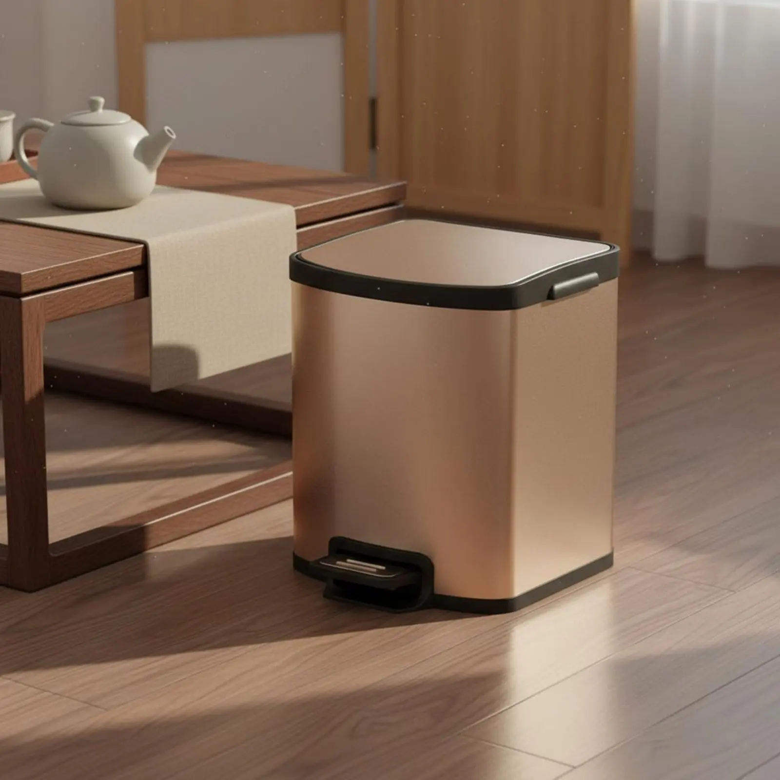 New Chinese Design Trash Can Odor-Sealing Wood Grain Trash Can Wood Grain Waste Bin Easy to Clean Household Supplies
New Chinese Design Trash Can Odor-Sealing Wood Grain Trash Can Wood Grain Waste Bin Easy to Clean Household Supplies