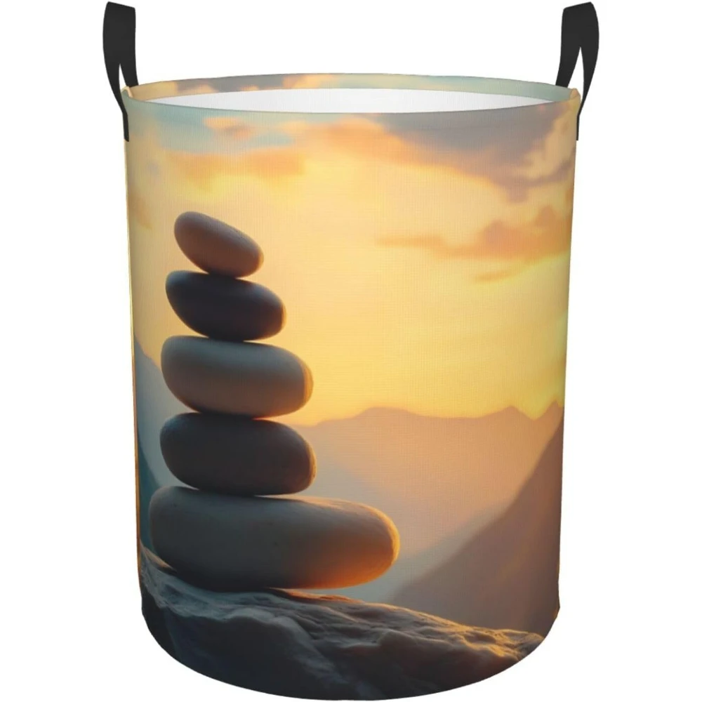 Zen Stone Sunset Laundry Basket Hamper Large Kids Storage Basket Toy Organizer Bins For Bathroom/Laundry
Zen Stone Sunset Laundry Basket Hamper Large Kids Storage Basket Toy Organizer Bins For Bathroom/Laundry