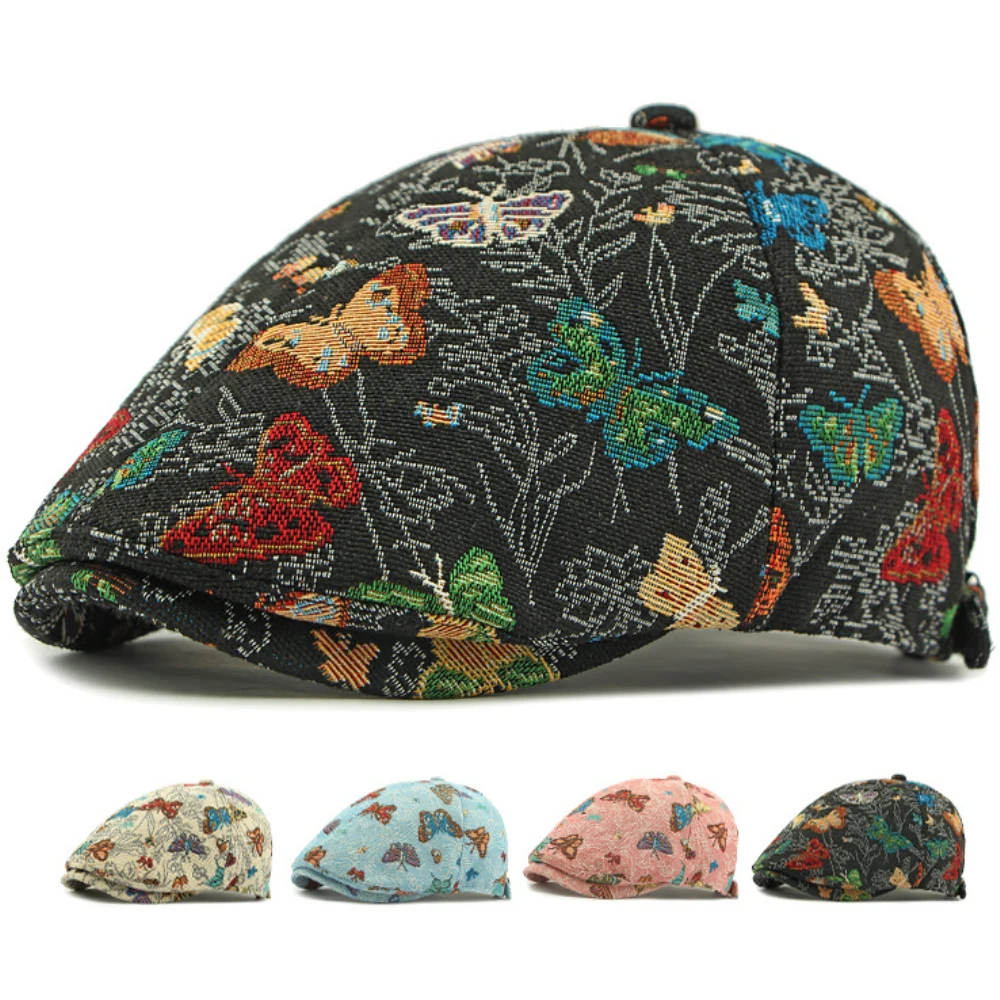 HT4730 Women Berets Spring Autumn Caps for Women Retro Artist Painter Beret Hat 6 Panels Ivy Flat Cap Ladies Butterfly Beret Cap
HT4730 Women Berets Spring Autumn Caps for Women Retro Artist Painter Beret Hat 6 Panels Ivy Flat Cap Ladies Butterfly Beret Cap