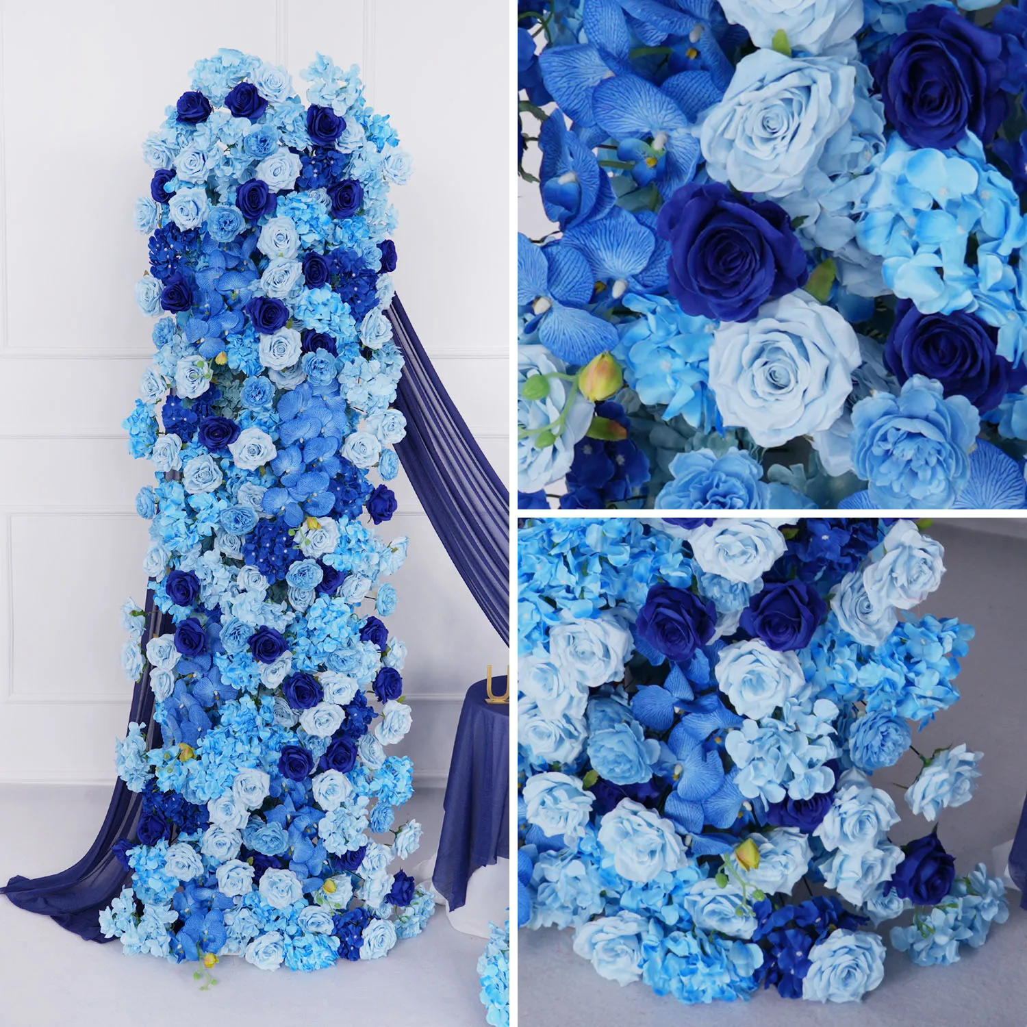 Uflower Artificial Flower Row Luxury Royal Blue Wedding Backdrop Arch KT Decor Hydrangea Orchid Floral Ball Event Party Props
Uflower Artificial Flower Row Luxury Royal Blue Wedding Backdrop Arch KT Decor Hydrangea Orchid Floral Ball Event Party Props