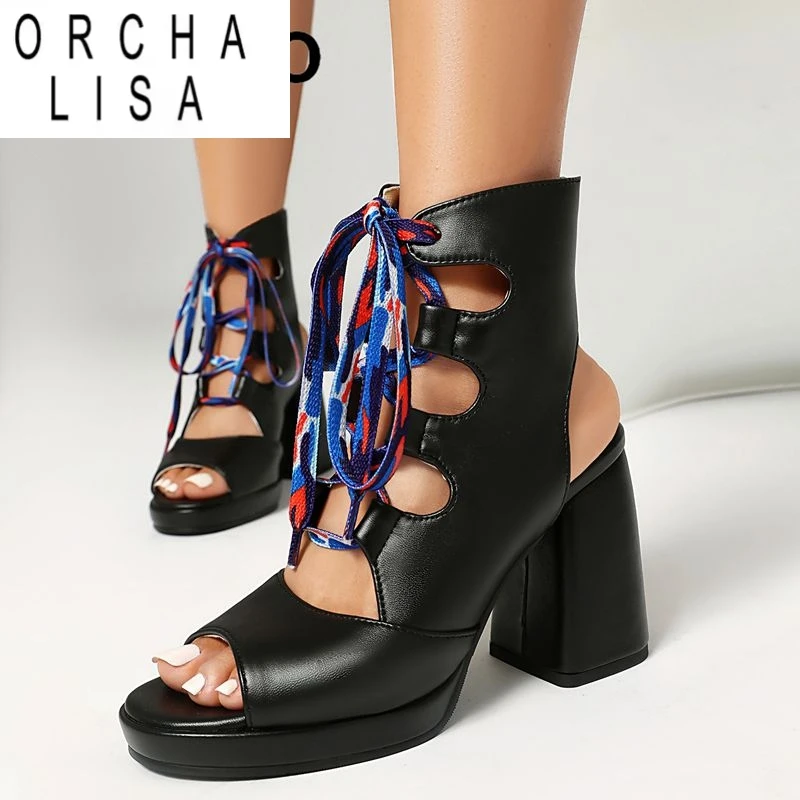 ORCHA LISA Новый дизайн Женские сандалии с круглым носком на блочном каблуке 9 см Платформа 1,5 см на шнуровке Большие размеры 41 42 Модная женская обувь для свиданий
ORCHA LISA Новый дизайн Женские сандалии с круглым носком на блочном каблуке 9 см Платформа 1,5 см на шнуровке Большие размеры 41 42 Модная женская обувь для свиданий