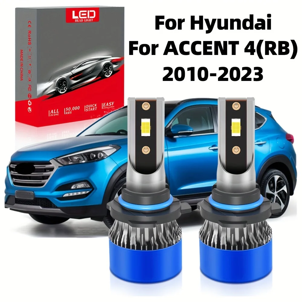 9005/HB3 LED Headlight Bulb Fit for Hyundai ACCENT 4 (2010-2023), 6000K White Lamp 800% Brightness, 190W/pair High Power,2pcs
9005/HB3 LED Headlight Bulb Fit for Hyundai ACCENT 4 (2010-2023), 6000K White Lamp 800% Brightness, 190W/pair High Power,2pcs