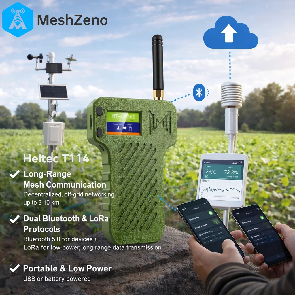 Heltec Mesh Node T114 Development Board With TFT Display 3000mAh Battery N36 Case Set Bluetooth 5.0 for Meshtastic LoRaWAN IoT
Heltec Mesh Node T114 Development Board With TFT Display 3000mAh Battery N36 Case Set Bluetooth 5.0 for Meshtastic LoRaWAN IoT