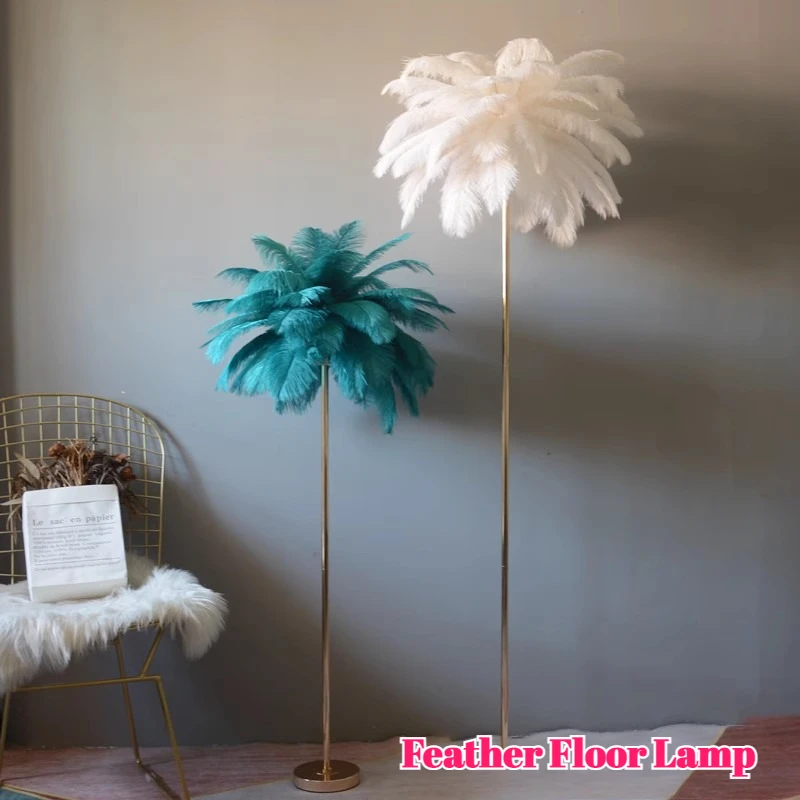 Feather Floor Lamp Ostrich Feather Living Room Bedroom Bedside Lamp Coffee Table Standing Atmosphere Lamp
Feather Floor Lamp Ostrich Feather Living Room Bedroom Bedside Lamp Coffee Table Standing Atmosphere Lamp