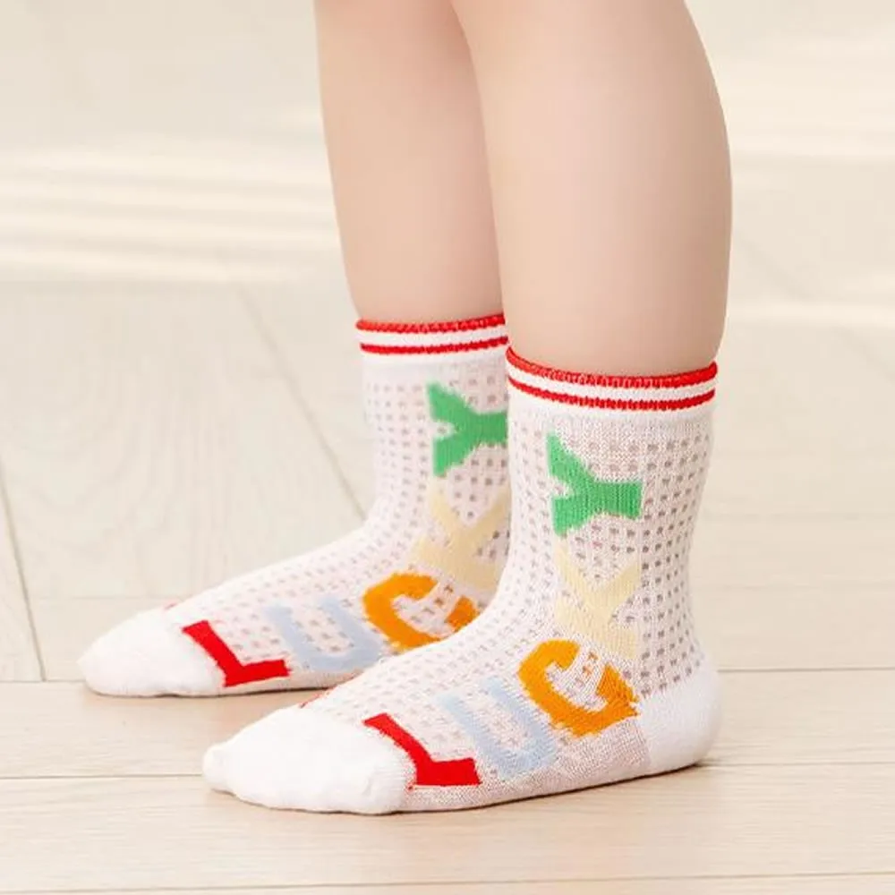 5 pairs of summer baby thin breathable mesh socks cotton baby boneless rainbow socks for children
5 pairs of summer baby thin breathable mesh socks cotton baby boneless rainbow socks for children