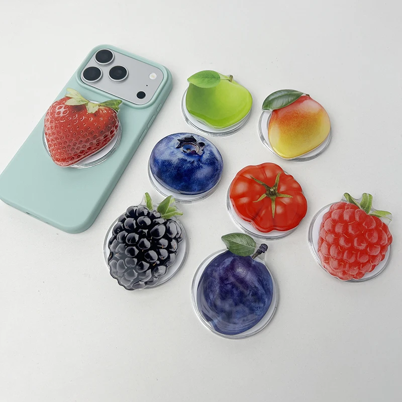 Acrylic Strawberry Phone stand For Magsafe Socket Grip Phone Holder Foldable Ring Stand For IPhone 16 17 Pro Max
Acrylic Strawberry Phone stand For Magsafe Socket Grip Phone Holder Foldable Ring Stand For IPhone 16 17 Pro Max