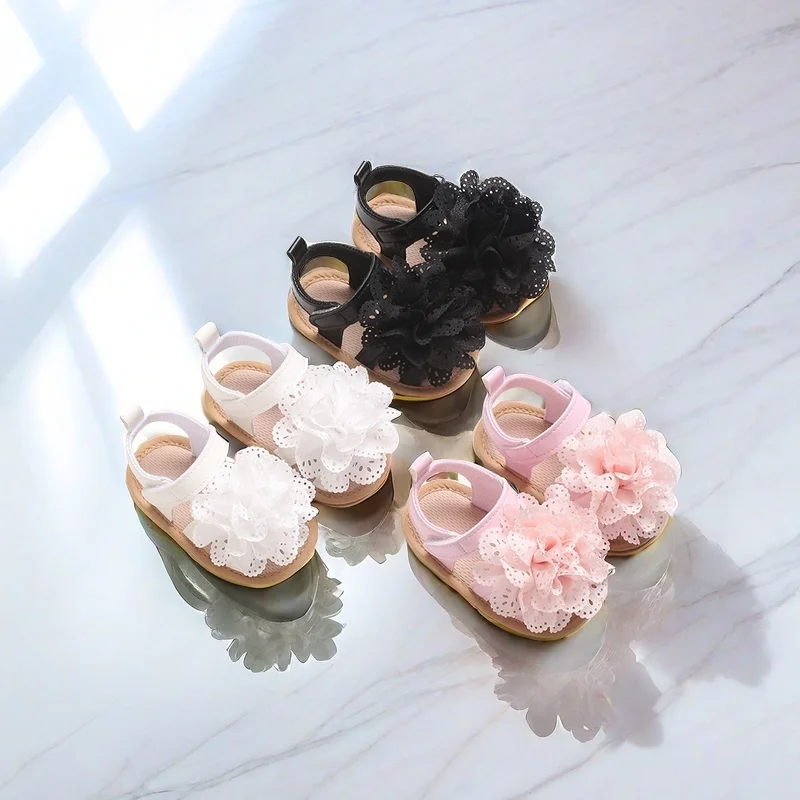 Sweet 0-18M Newborn Girl Sandals Comfortable Summer Outdoor Leisure Beach Lace Flower Anti slip Soft Rubber Bottom
Sweet 0-18M Newborn Girl Sandals Comfortable Summer Outdoor Leisure Beach Lace Flower Anti slip Soft Rubber Bottom