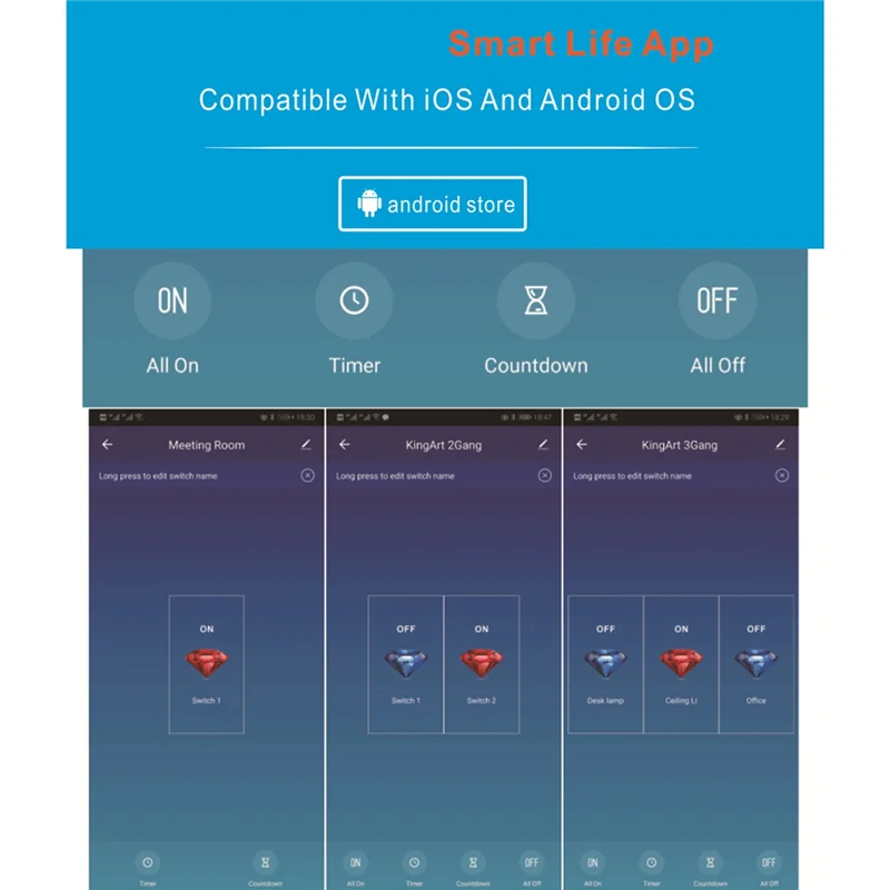 A86Z-Wifi Smart Wall Light Switch 10A Glass Touch Panel Wireless Interuptor Wireless Remote Control
A86Z-Wifi Smart Wall Light Switch 10A Glass Touch Panel Wireless Interuptor Wireless Remote Control