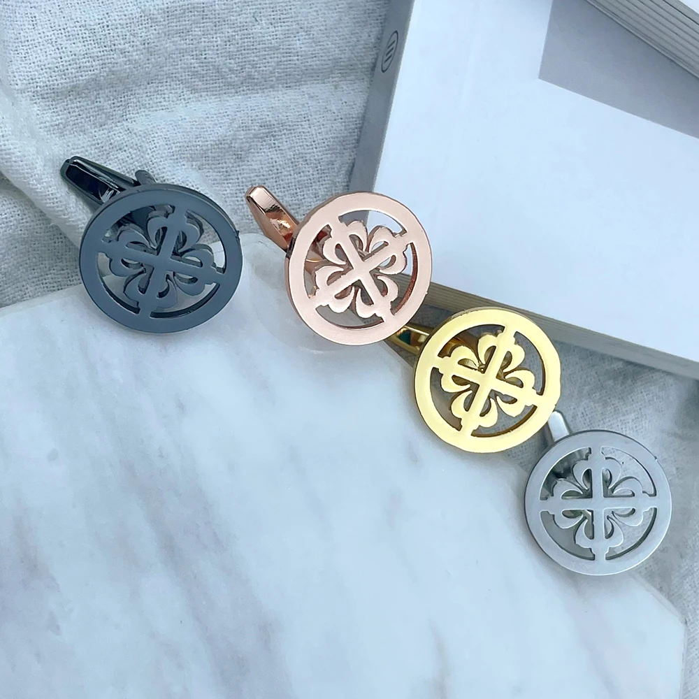 New Fashion Simple Men's French Cufflinks Creative Clover Glossy Metal Men's Cufflinks Popular Alloy Jewelry Accessories Gifts
New Fashion Simple Men's French Cufflinks Creative Clover Glossy Metal Men's Cufflinks Popular Alloy Jewelry Accessories Gifts