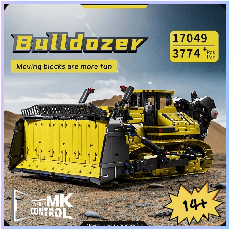 Mould King 17049 Technical Car Toys The APP RC PR766 Bulldozer Building Block Assembly Truck Brick Set Kids Christmas Gift
Mould King 17049 Technical Car Toys The APP RC PR766 Bulldozer Building Block Assembly Truck Brick Set Kids Christmas Gift