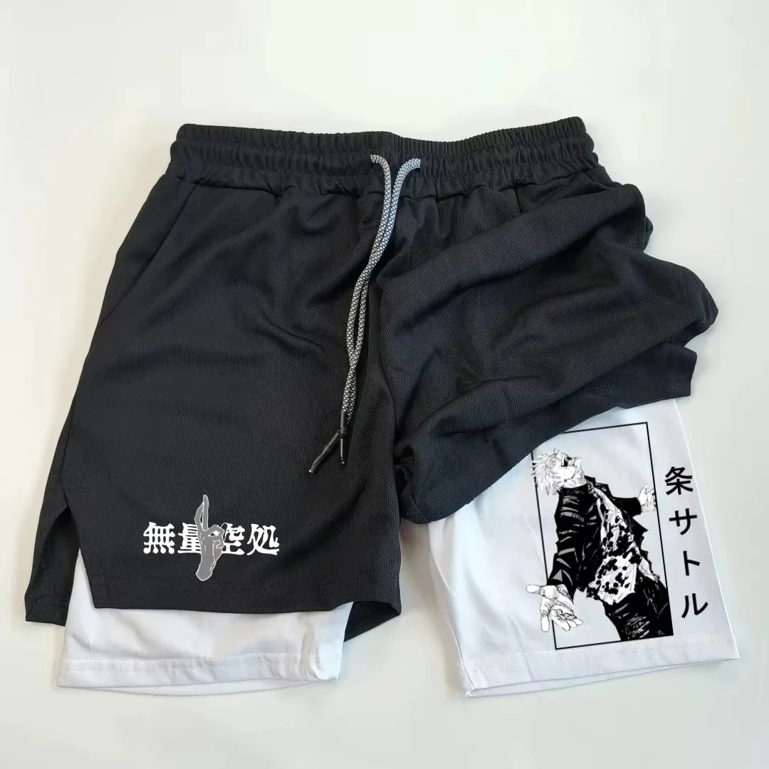 Double-Cover Sports Shorts Physical Training Men's Sportswear Bodybuilding Sho Anime Jujutsu KaisenPerformance Gym
Double-Cover Sports Shorts Physical Training Men's Sportswear Bodybuilding Sho Anime Jujutsu KaisenPerformance Gym