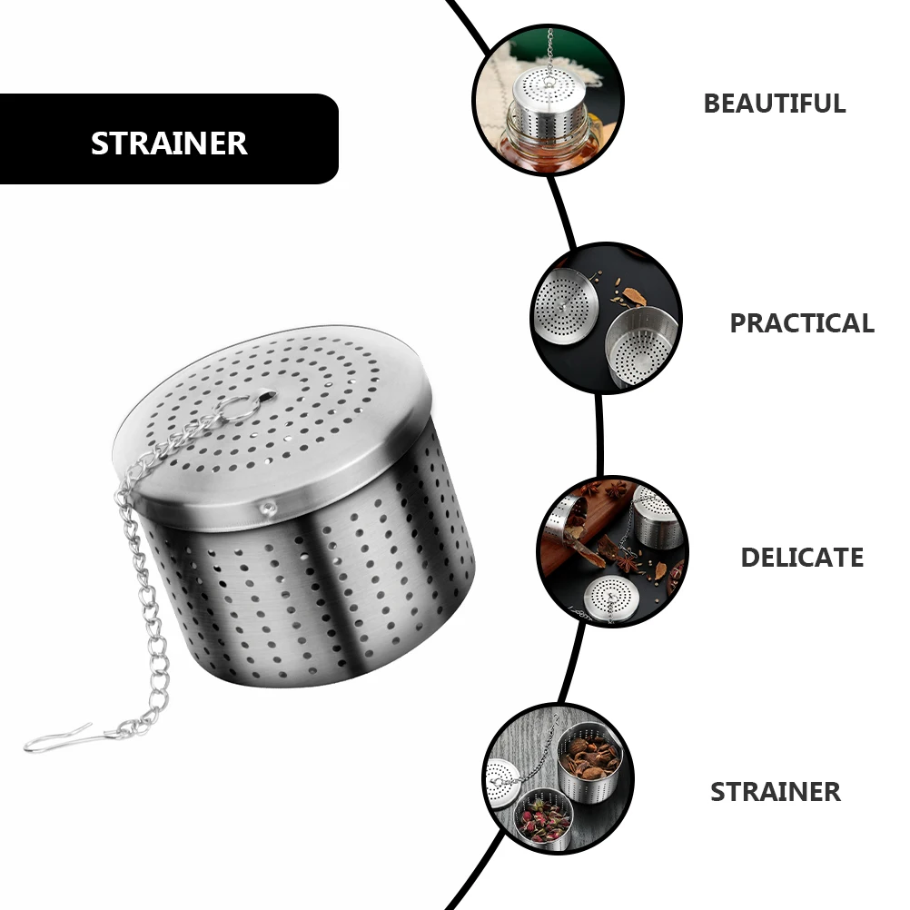 Tea Strainer Stainless Steel Filter Basket Multipurpose Cooking Infuser Spice Seasoning Strainer Kitchen Bar Supplies Mini
Tea Strainer Stainless Steel Filter Basket Multipurpose Cooking Infuser Spice Seasoning Strainer Kitchen Bar Supplies Mini