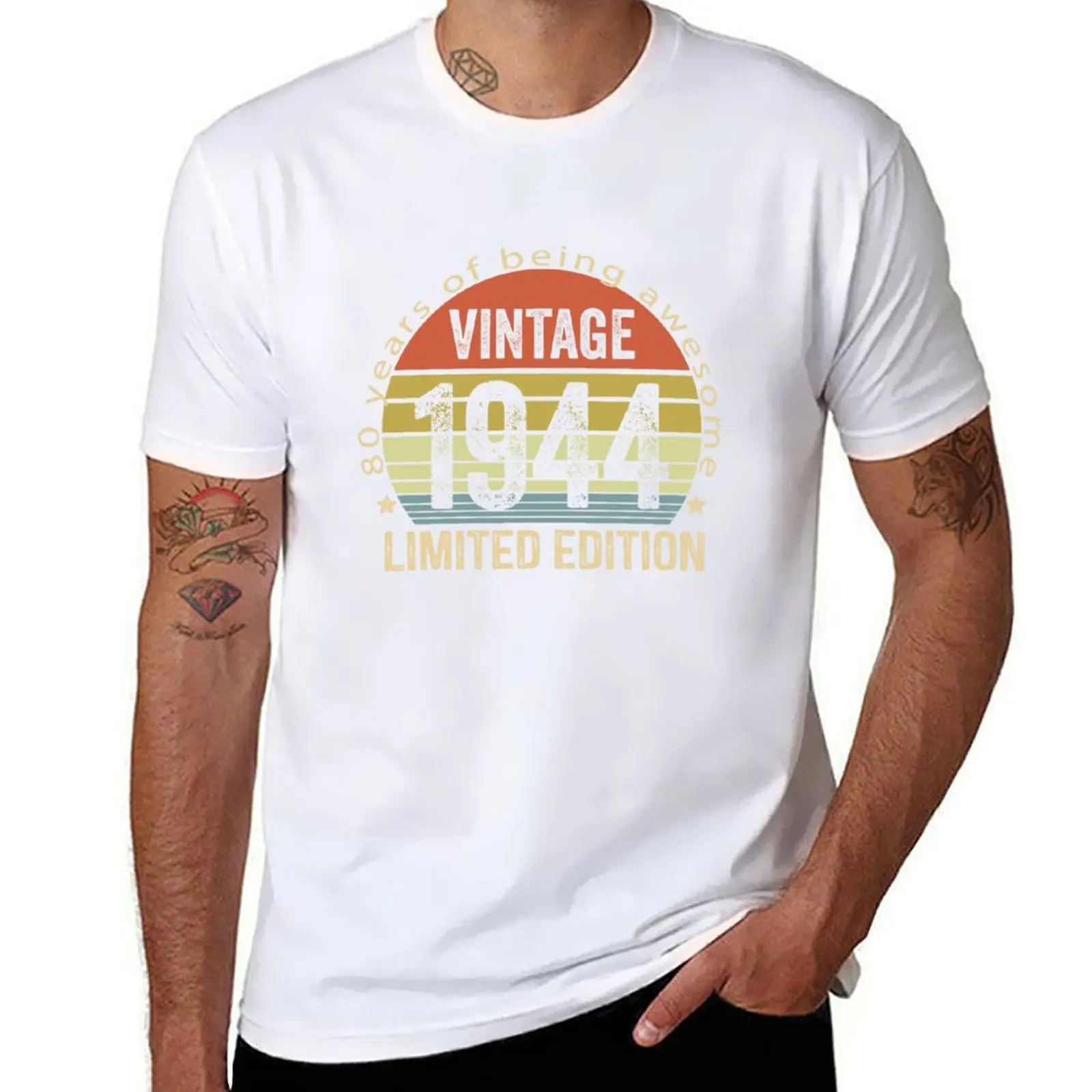 Vintage 1944 Limited Edition 80 Year Old Gifts 80th Birthday T-Shirt t shirts for man graphic tees T-Shirt
Vintage 1944 Limited Edition 80 Year Old Gifts 80th Birthday T-Shirt t shirts for man graphic tees T-Shirt