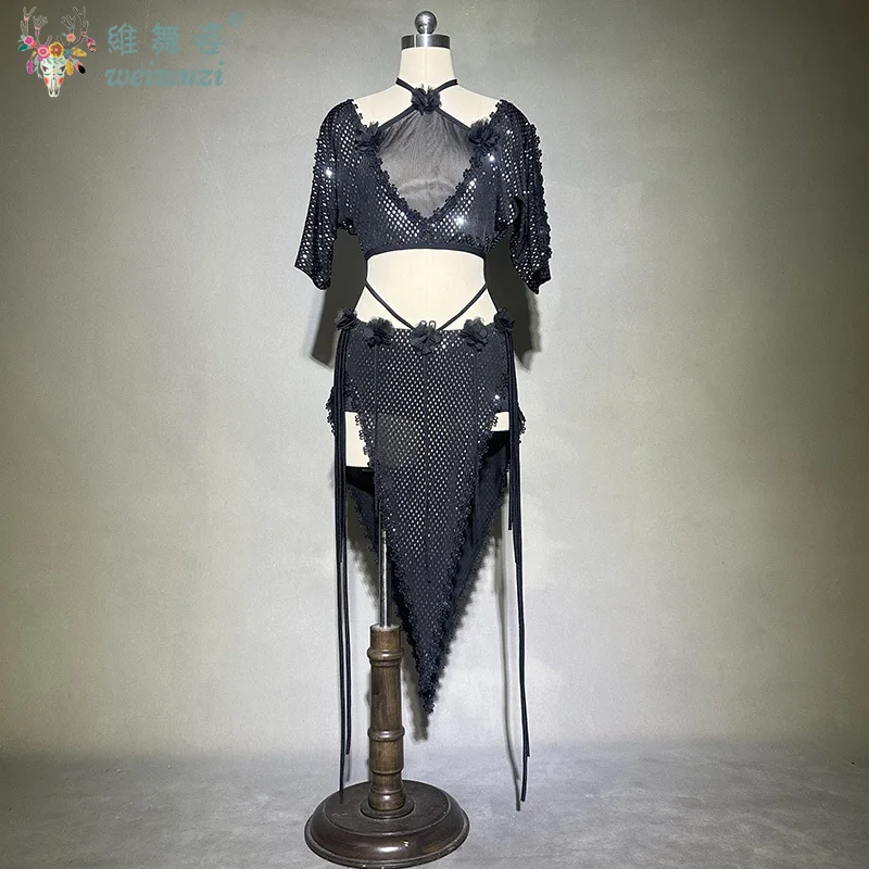 Belly Dance Set Women's Customized Top and Skirt 2 PCS Set Costumes Sexy Costume Women Performance Training Suit Wear Outfit
Belly Dance Set Women's Customized Top and Skirt 2 PCS Set Costumes Sexy Costume Women Performance Training Suit Wear Outfit