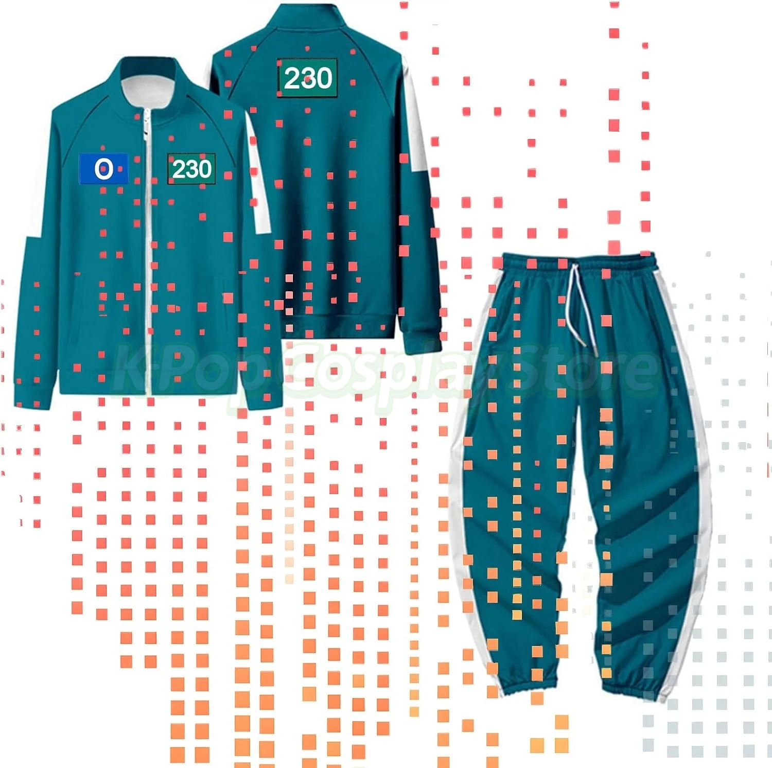 Korean TV Game Tracksuit Costumes for Men & Women 2 Piece Sets Unisex Halloween, Party Cosplay Costume
Korean TV Game Tracksuit Costumes for Men & Women 2 Piece Sets Unisex Halloween, Party Cosplay Costume