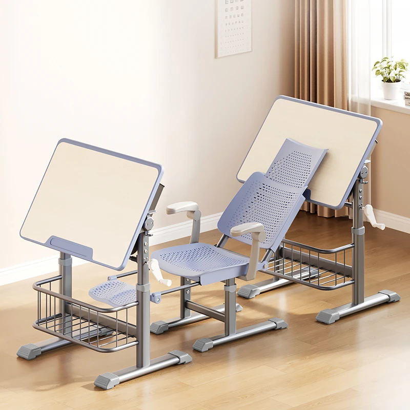 Multifunctional Secondary School Students Desks Chairs Lying Down Children's Study Table Tutoring Training Write Desk Set 
Multifunctional Secondary School Students Desks Chairs Lying Down Children's Study Table Tutoring Training Write Desk Set