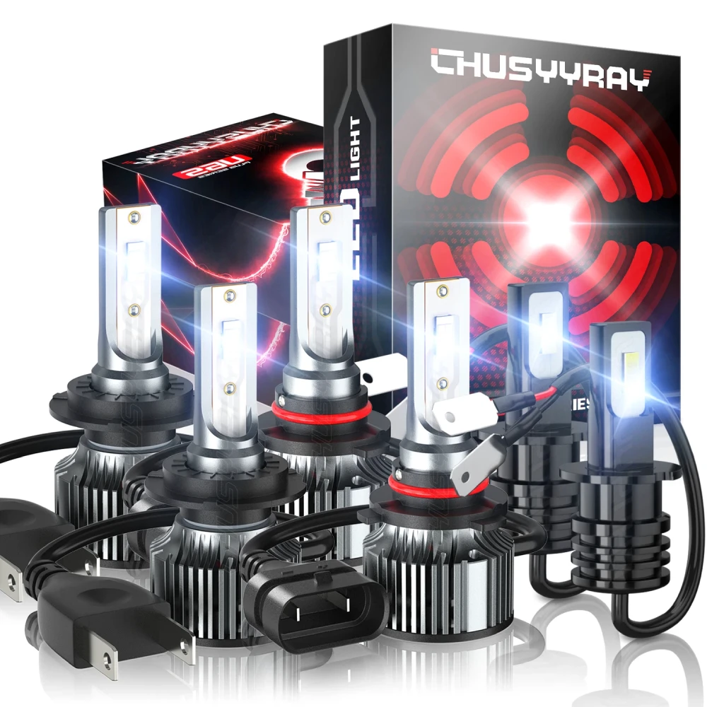 6x Canbus 9005 H7 H3 LED Headlight High/Low+Fog Lamp Bulbs Kit 12V 6500K 100000LM IP68 Waterproof 1:1 Same Size Plug and play
6x Canbus 9005 H7 H3 LED Headlight High/Low+Fog Lamp Bulbs Kit 12V 6500K 100000LM IP68 Waterproof 1:1 Same Size Plug and play