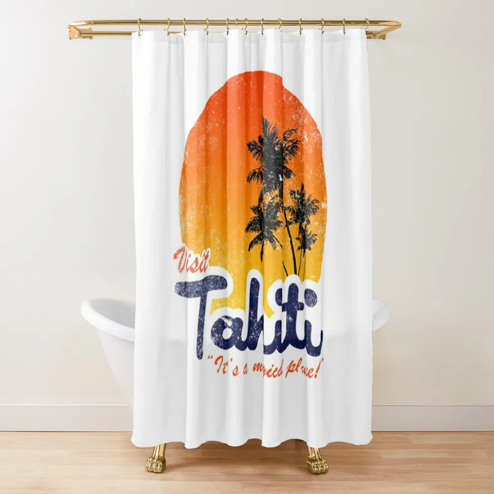 Agents Of Shield T-ShirtVisit Tahiti Shower Curtain In The Bathroom Waterproof Bathroom Shower Curtain 
Agents Of Shield T-ShirtVisit Tahiti Shower Curtain In The Bathroom Waterproof Bathroom Shower Curtain