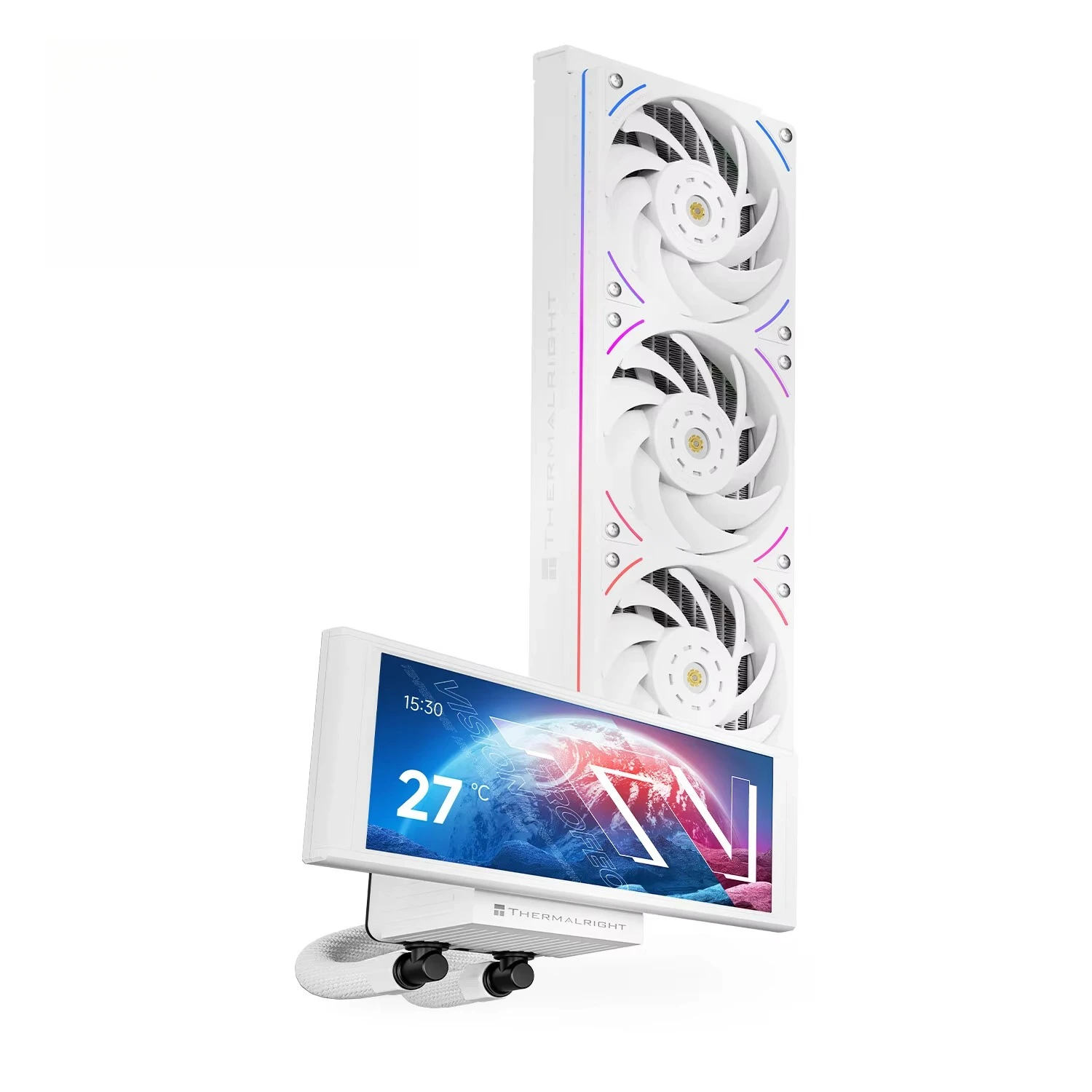 Thermalright Large widescreen display TROFEO VISION 360 ARGB WHITE Water Cooled Heat Sink 6.86-inch Strip LCD Screen
Thermalright Large widescreen display TROFEO VISION 360 ARGB WHITE Water Cooled Heat Sink 6.86-inch Strip LCD Screen