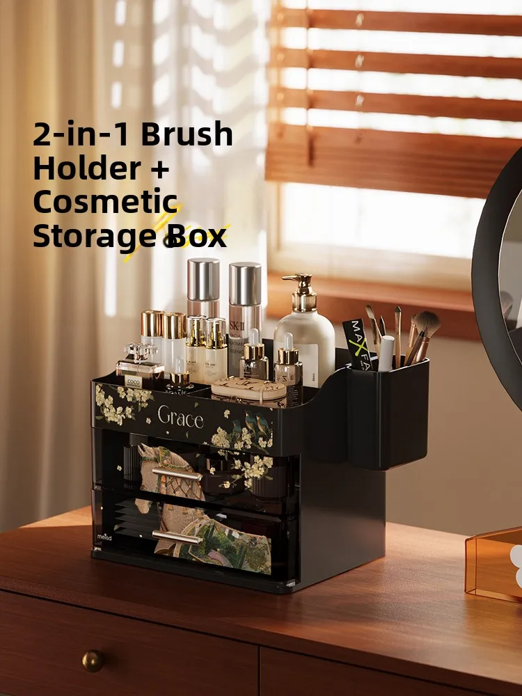 Meisda Large Capaci Der Sle eup Cosmetic Storage Box Acrylic Desktop Organizer Retro Vani Placement Box
Meisda Large Capaci Der Sle eup Cosmetic Storage Box Acrylic Desktop Organizer Retro Vani Placement Box