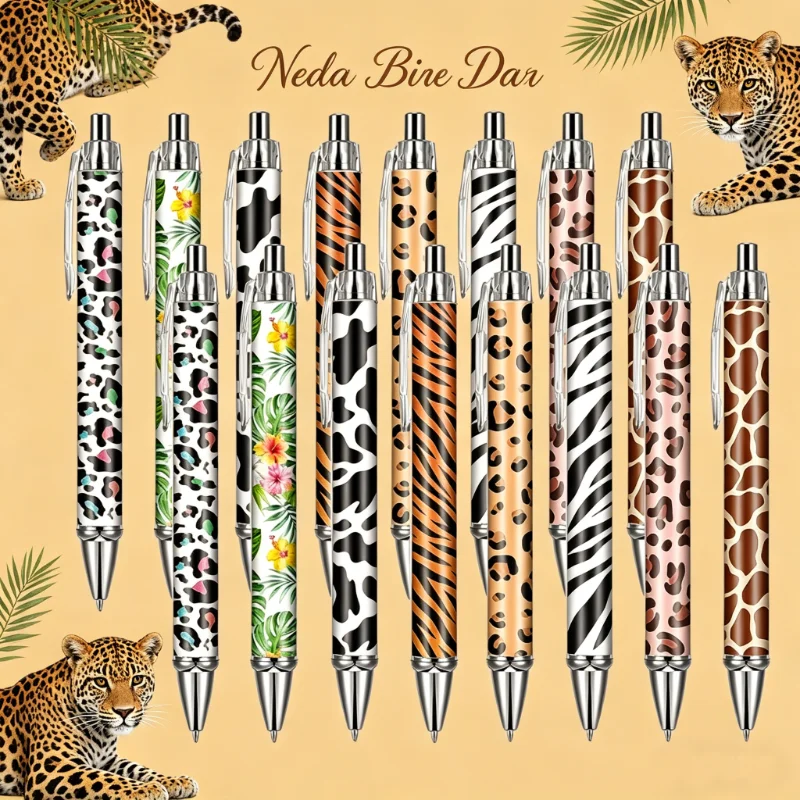 9pcs cheetah pattern ballpoint pen animal ballpoint pen, black ink jungle wildlife, back to school gift office supplies
9pcs cheetah pattern ballpoint pen animal ballpoint pen, black ink jungle wildlife, back to school gift office supplies