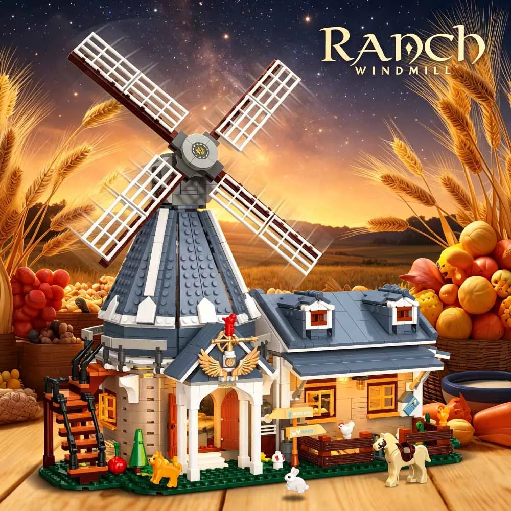 Creative Farm Series Radcb wind mill Building Blocks Home Decoration Puzzle Construction Toys adult Gifts 1742PCS
Creative Farm Series Radcb wind mill Building Blocks Home Decoration Puzzle Construction Toys adult Gifts 1742PCS