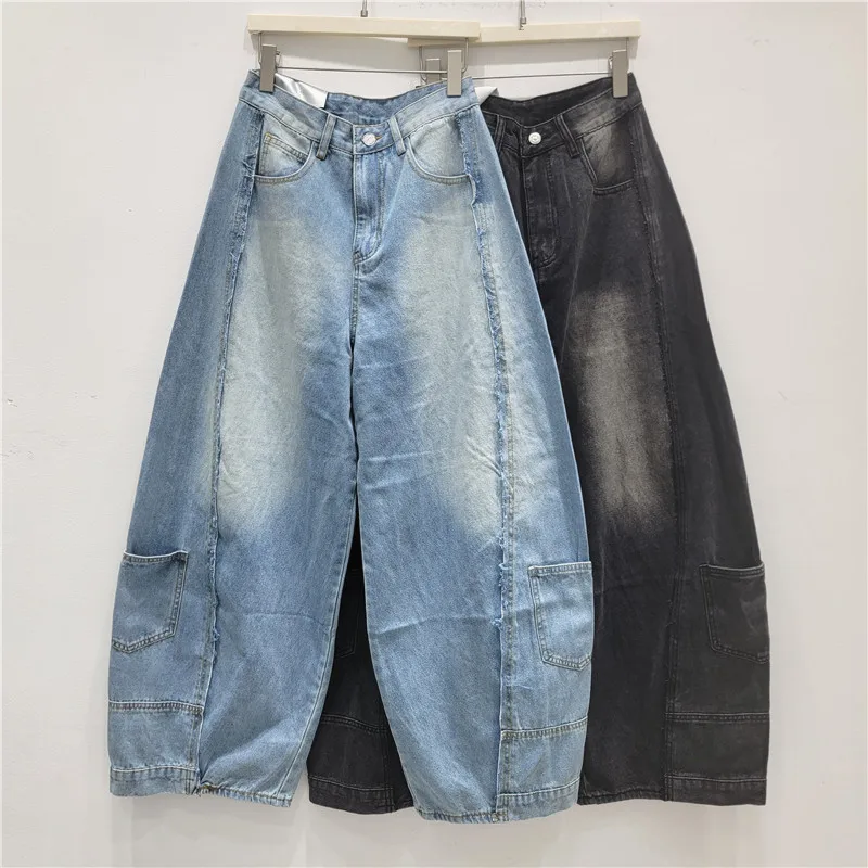 2026 Spring Summer New Retro Crooked Knife Jeans Women High Waisted Draping Loose Drag Wide Leg Denim Long Pants
2026 Spring Summer New Retro Crooked Knife Jeans Women High Waisted Draping Loose Drag Wide Leg Denim Long Pants